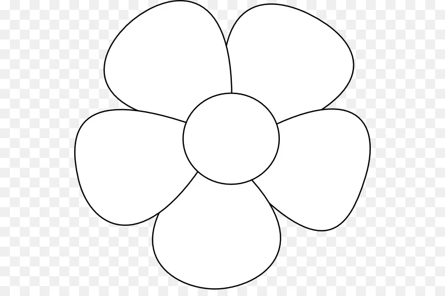 flower clipart outline