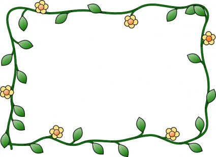 flower cliparts frame
