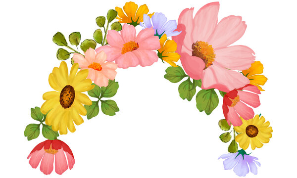 flower crown clipart