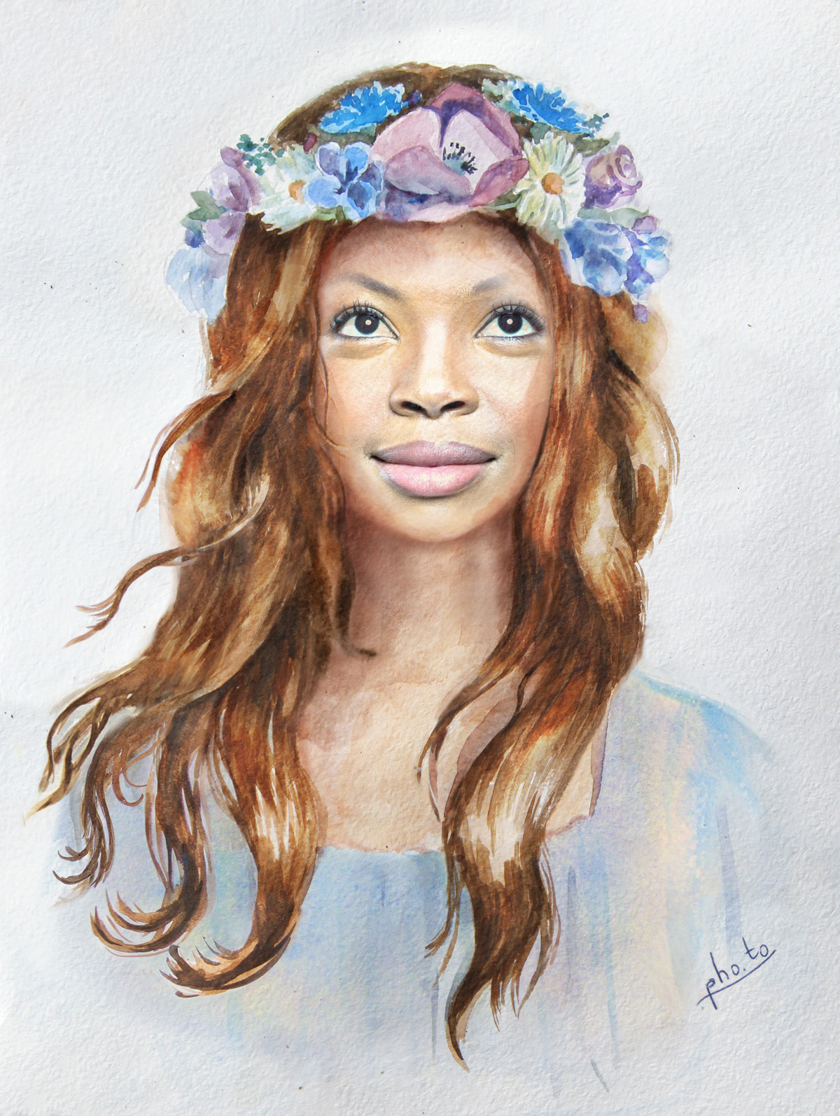 Flower crown hotsell on head