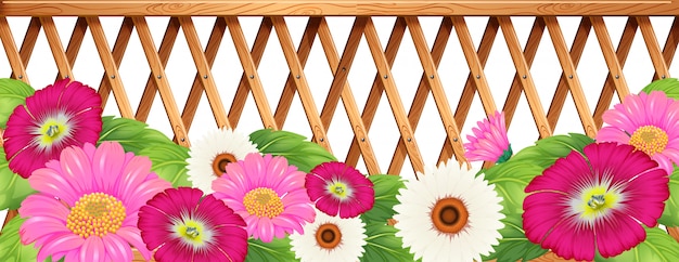 flower fence cliparts 2024