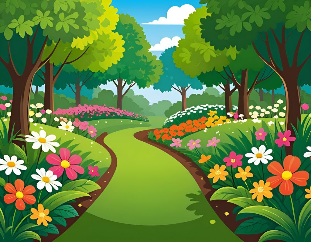 flower garden clipart