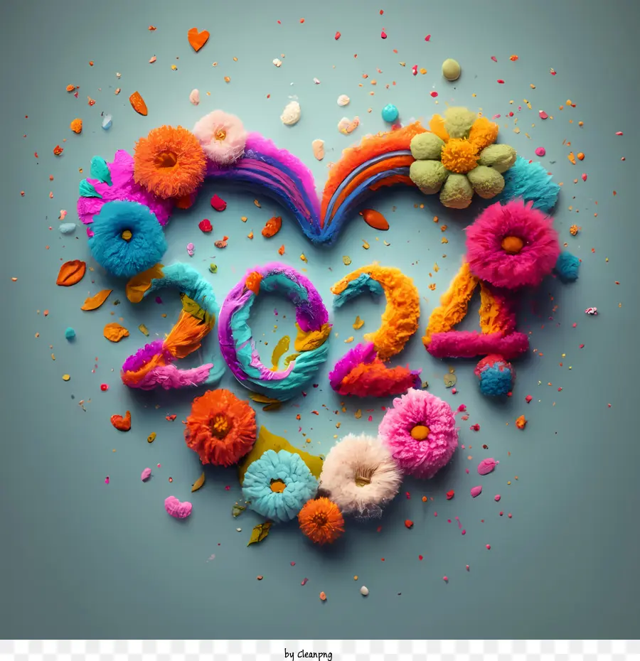 flower heart cliparts 2024