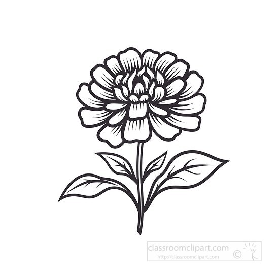 flower outline clipart