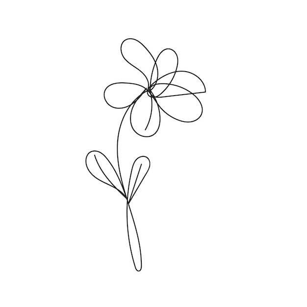 Simple Flower Outline Images - Free Download on clipart library