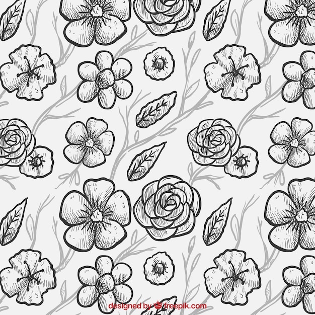 flower patterns to trace