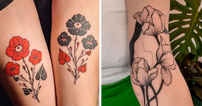 90 Flower Tattoo Ideas That Radiate Elegance And Beauty | Bored Panda