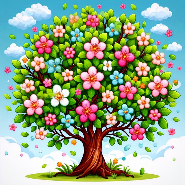 flower tree cliparts 2024