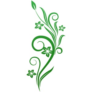 Vines Swirl Black Flowers | Great PowerPoint ClipArt for ...