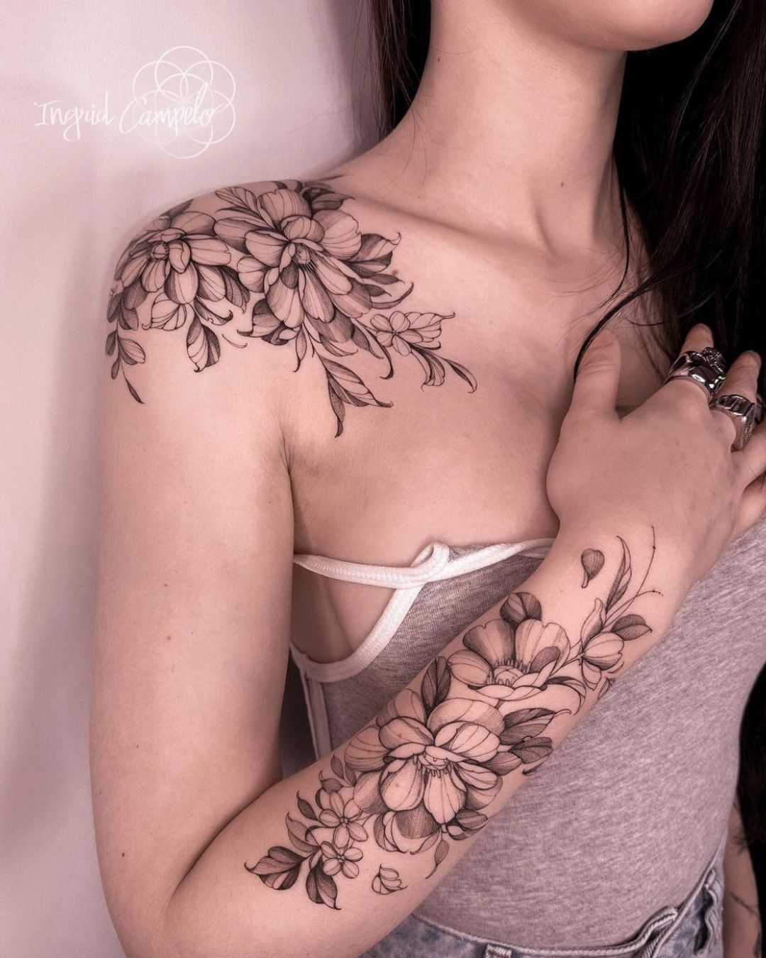 Fine Line Floral Tattoos: Petal Perfection • No Regrets UK