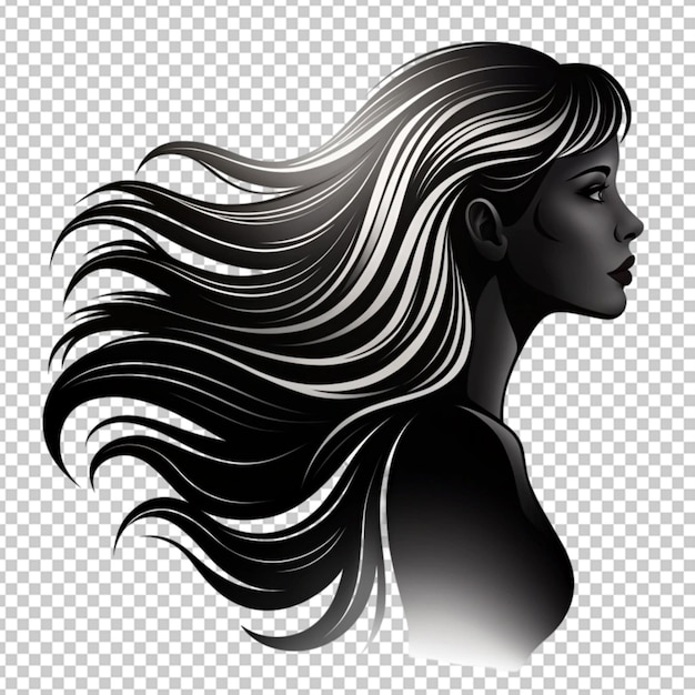 flowing hair cliparts