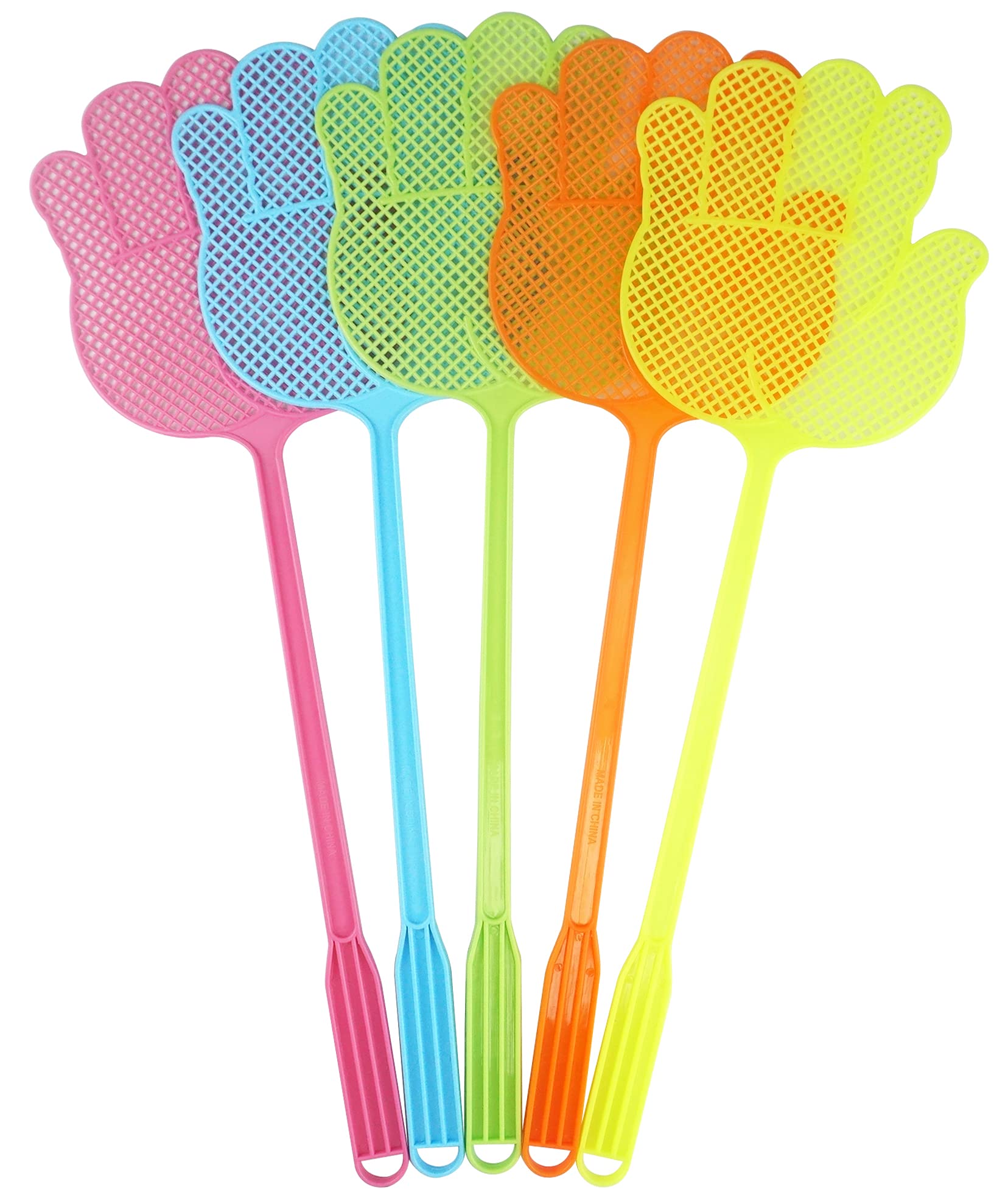 Dirza 5 x Long Handle Fly Swatter Heavy Weight 31g Per Piece Durable  Colorful : Amazon.de: Garden