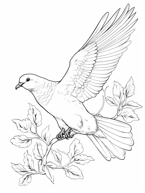 flying bird coloring pages
