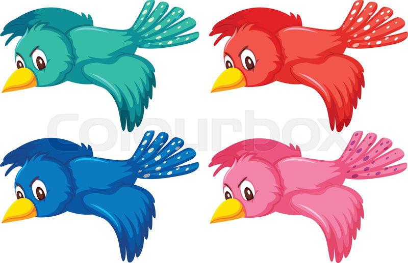 flying birds clipart