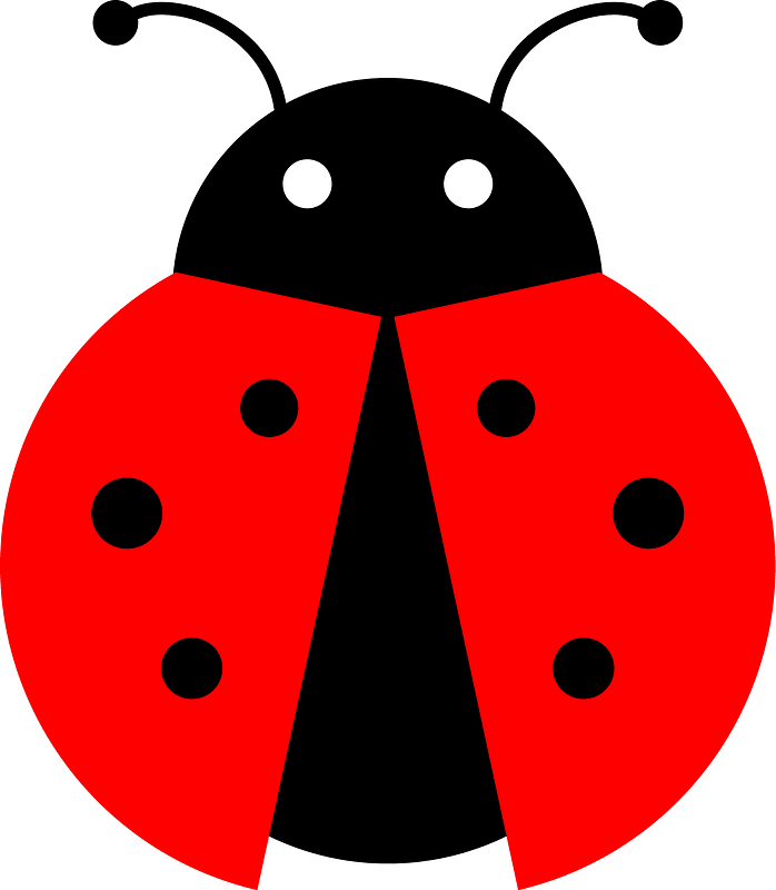 flying ladybug cliparts