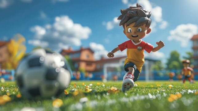 football cartoon pics