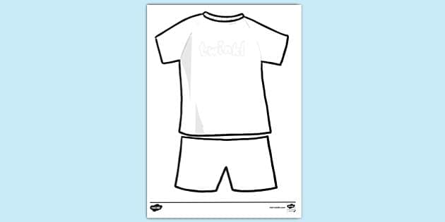 football jersey coloring page