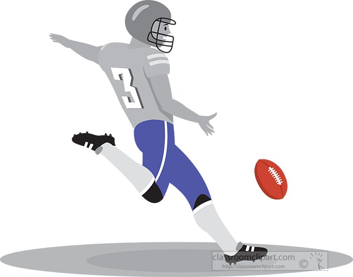 football kicker clipart