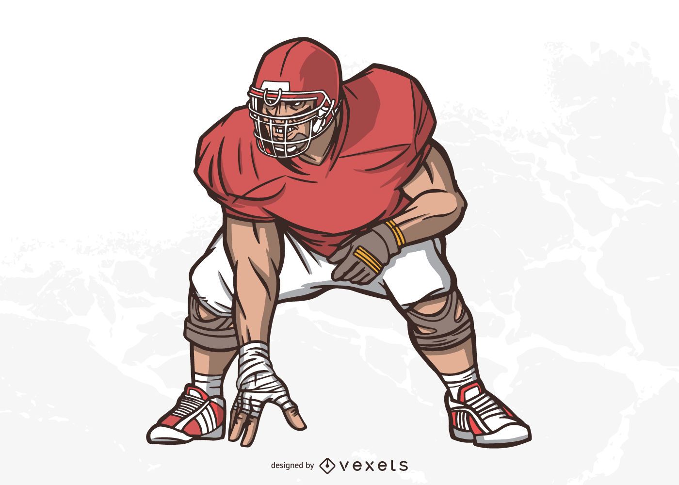 football lineman clipart