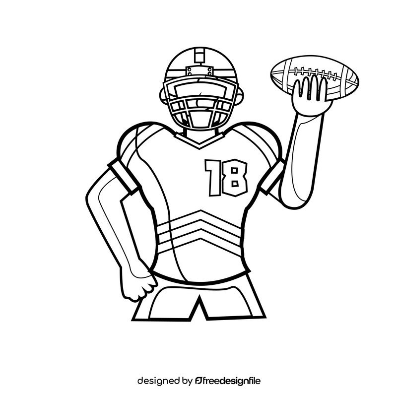 football player clipart