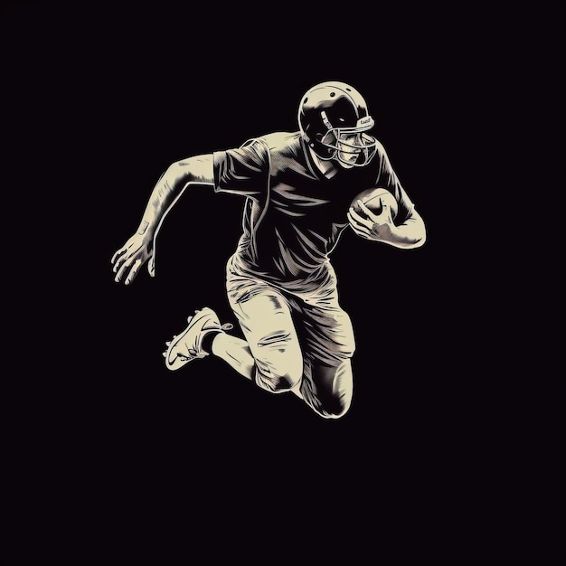 football player graphic