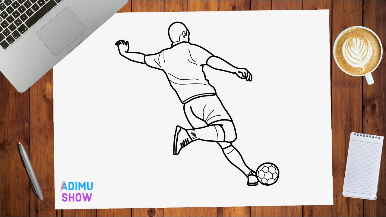 football players drawings