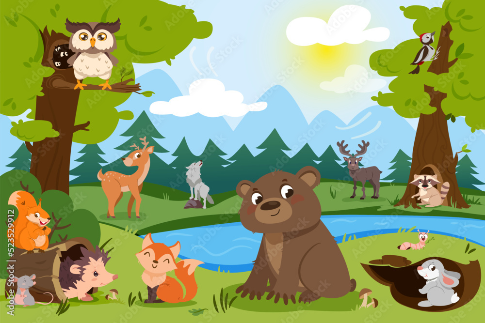 forest animal clipart