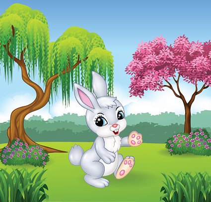 forest bunny cliparts