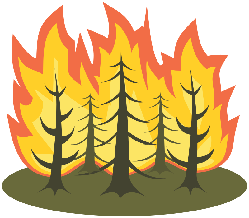Forest fire - Openclipart