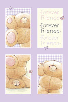 Plakat FOREVER FRIENDS - lilac | Poster an der Wand | 3+1 GRATIS ...