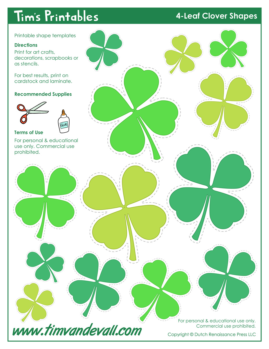 4-Leaf Clover Templates