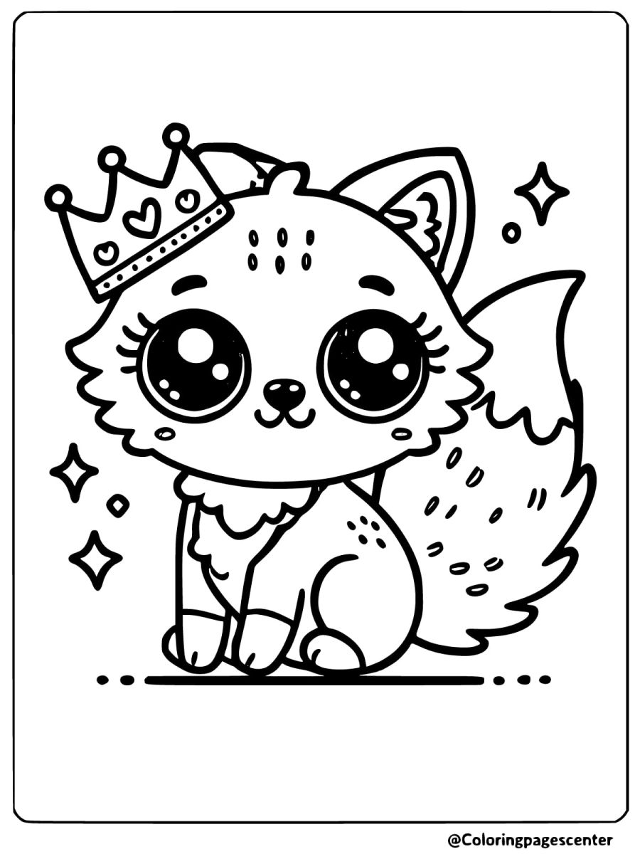 8 Free Printable Kawaii Fox Coloring Pages