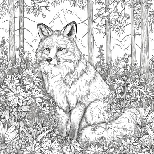 Creative Cute Fox Coloring Pages