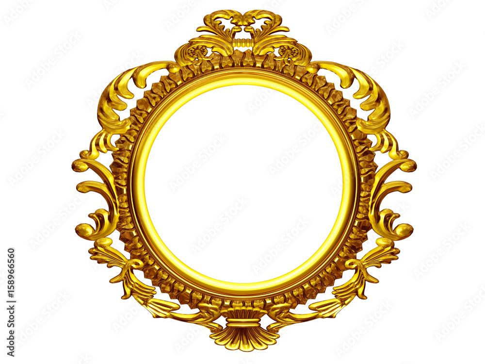 golden circle frame Stock-Illustration | Adobe Stock