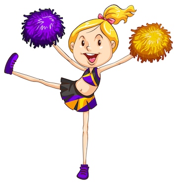 free cheerleader clipart