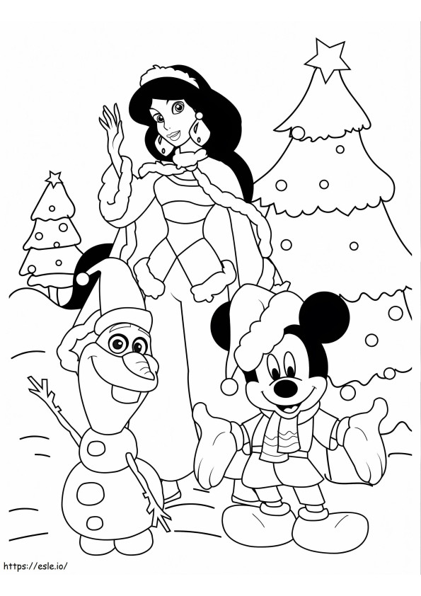 free coloring pages disney christmas