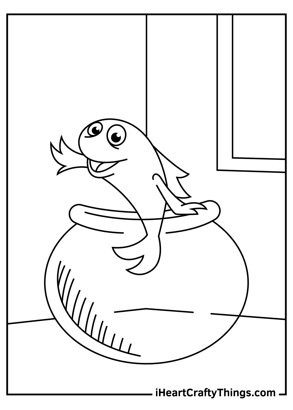 free coloring pages fish cat in the hat