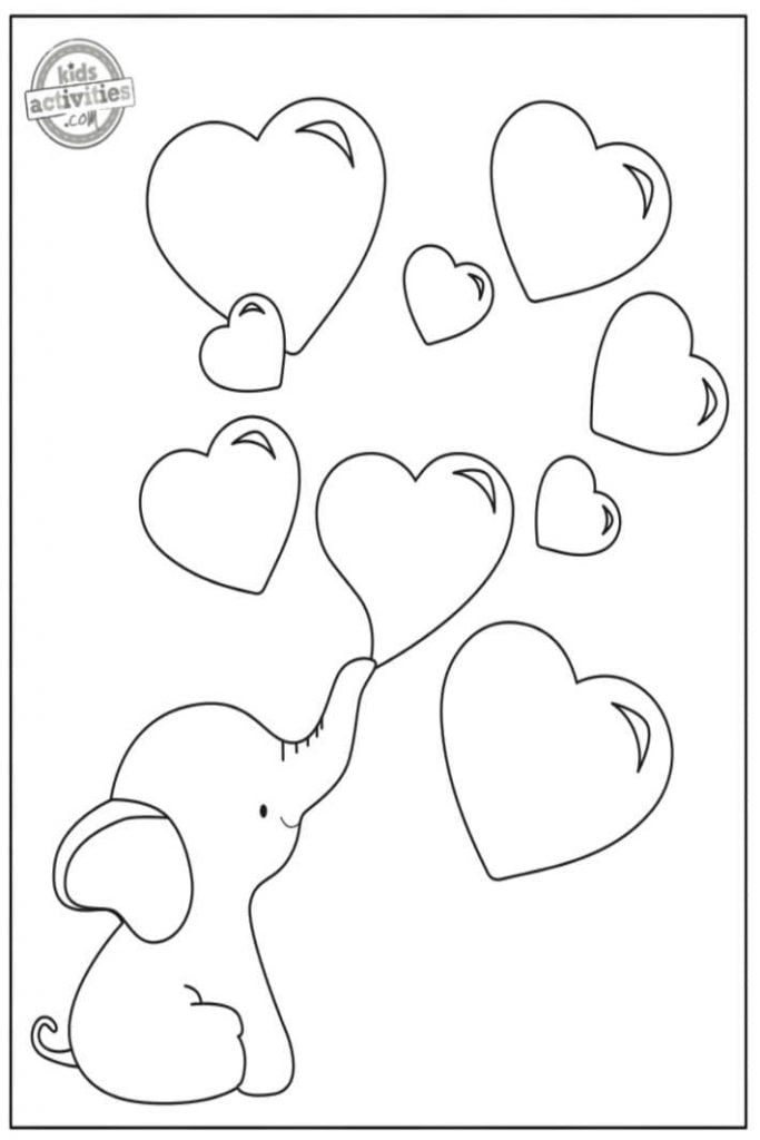 free coloring pages for valentines day for daycare