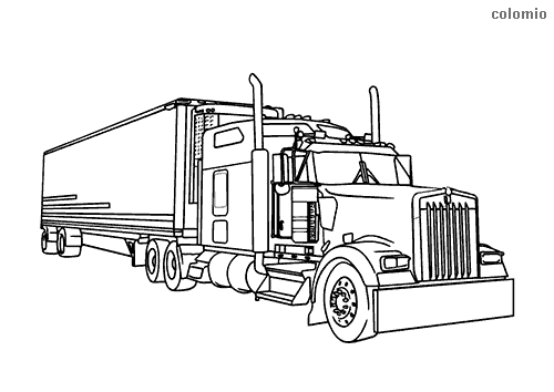 free coloring pages of trucks