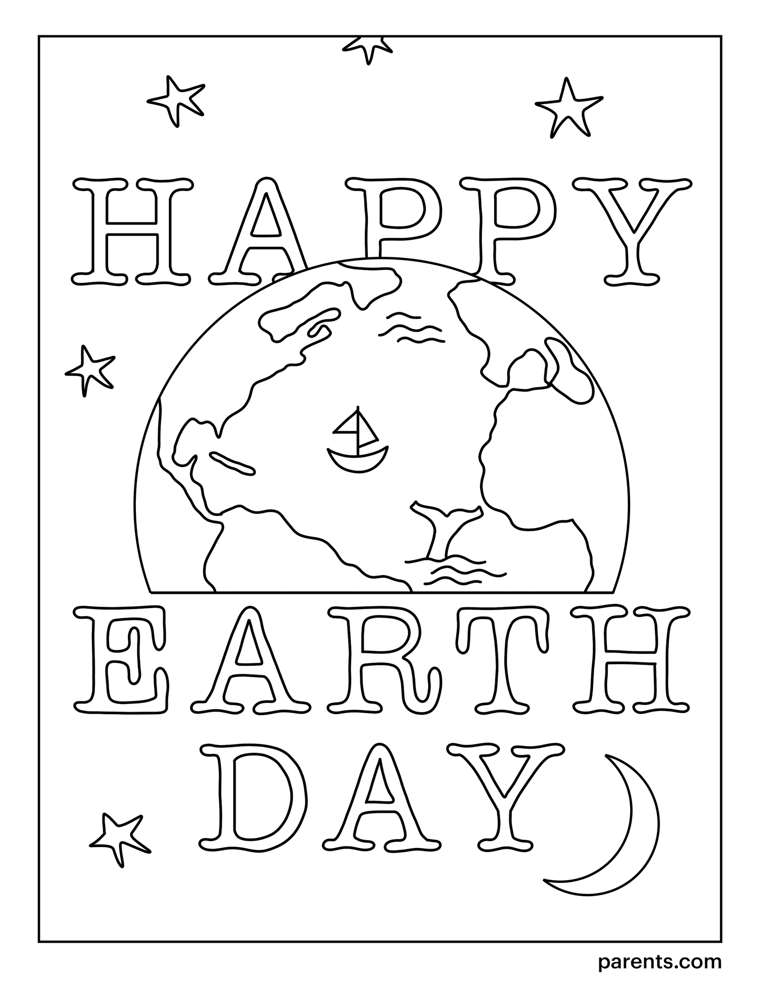 free earth day coloring pages