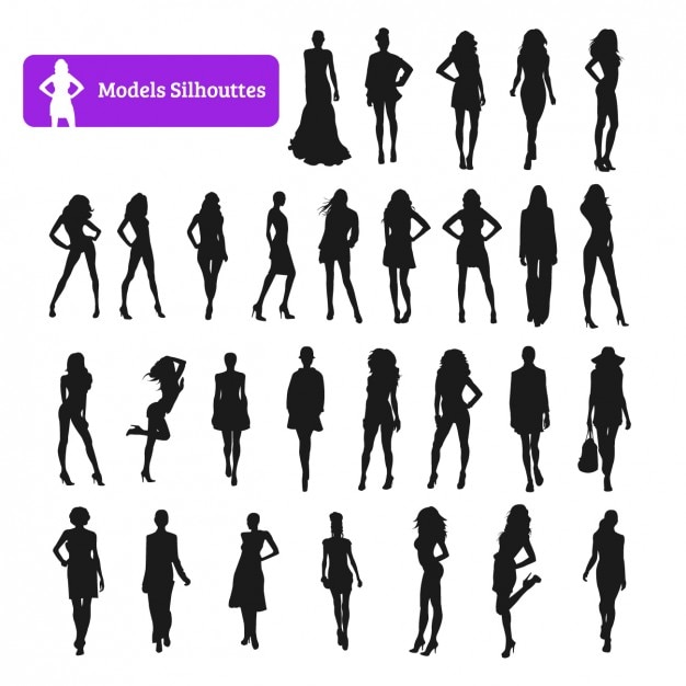 free female silhouette images