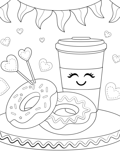 free food coloring pages for kids