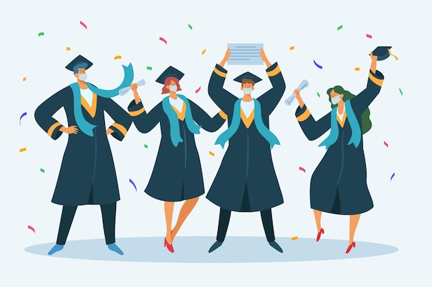 free graduation vector