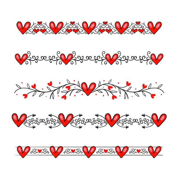 Heart Border Images - Free Download on clipart library