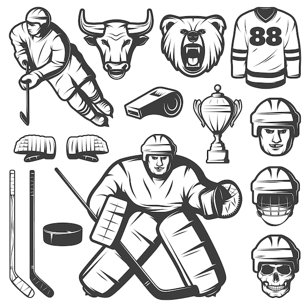 free hockey clipart