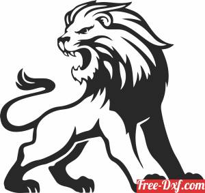 Download lion clipart Y85bH High quality free Dxf files, Svg, Cdr