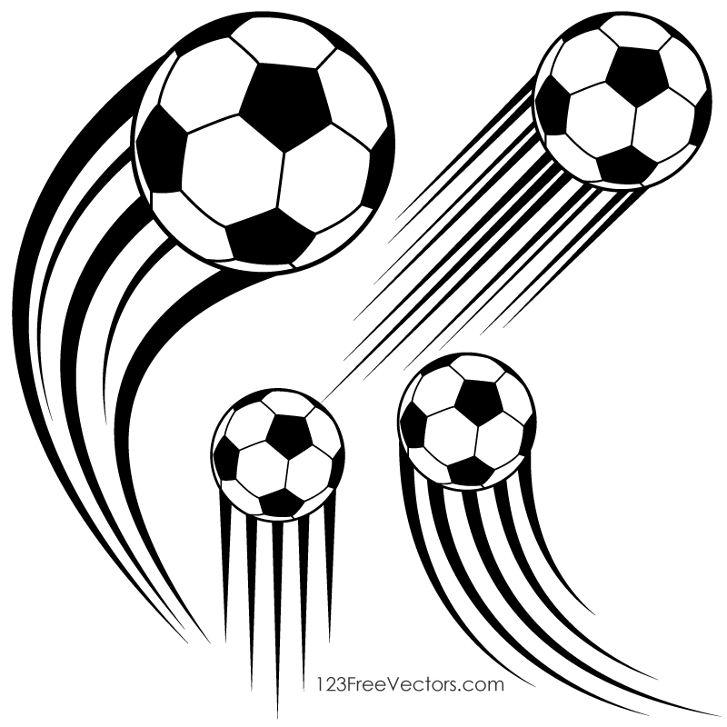 Soccer Ball in Motion Clipart Free Vector by 123freevectors on ...