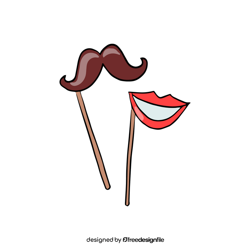 free mustache clipart