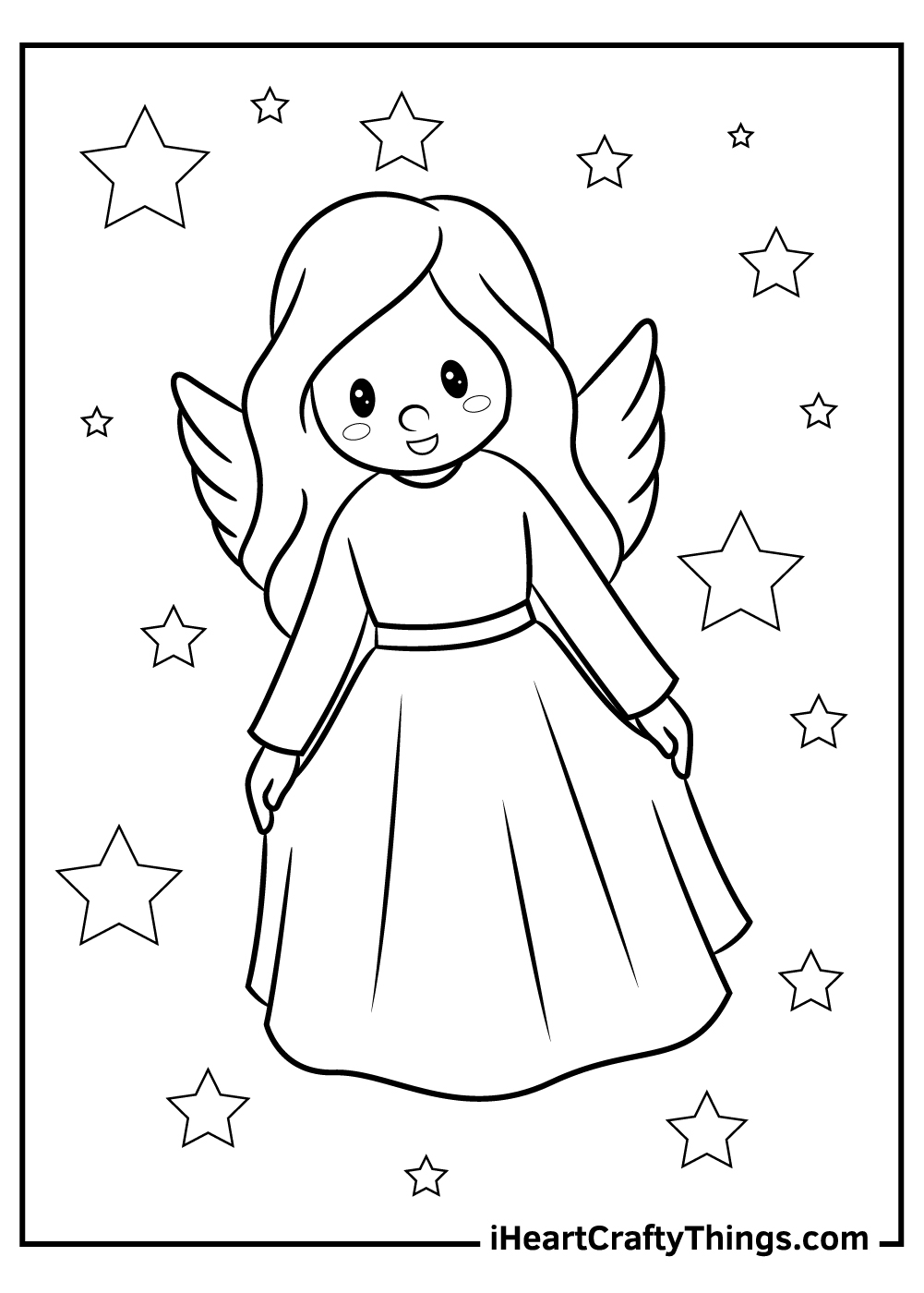 free printable angel coloring pages