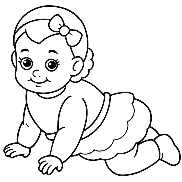 reborn baby coloring page